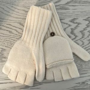 Madewell new with tags wool gloves. Fingerless with the option for mittens.